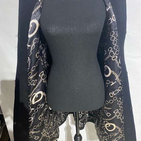 Aris A Embroidered Black Coat - Picture 6 of 8